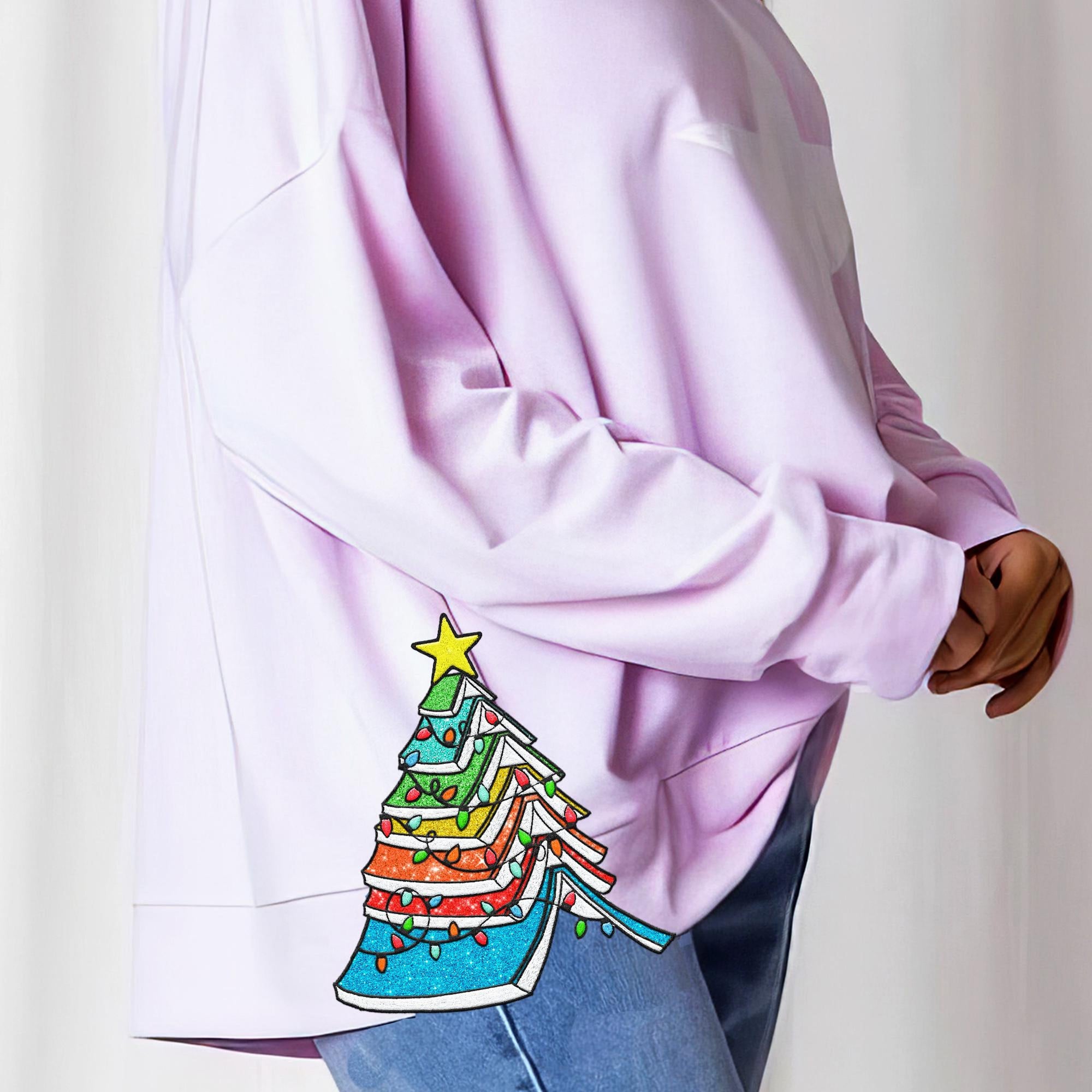 Side Bow Applique Sweatshirt Embroidery Design Christmas Books Bow Christmas Embroidery Sweatshirt 1732262307107.jpg