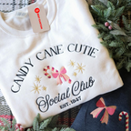 Candy Cane Cutie Social Club Embroidered Crewneck   Christmas Embroidered Sweatshirt 1732521221659.png