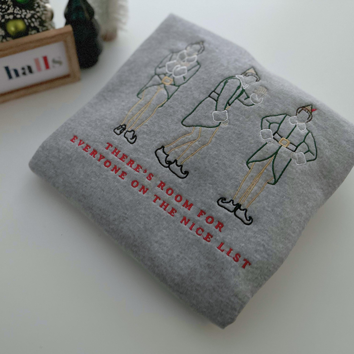 Elf Christmas Embroidered Sweatshirt Elf Movie Sweater Funny Trendy Sweatshirt Christmas Buddy Crewneck Holiday Xmas Movies Oversized 1732594251810.png