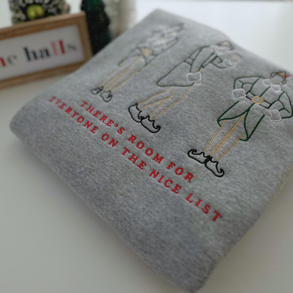 Elf Christmas Embroidered Sweatshirt Elf Movie Sweater Funny Trendy Sweatshirt Christmas Buddy Crewneck Holiday Xmas Movies Oversized 1732594251815.png