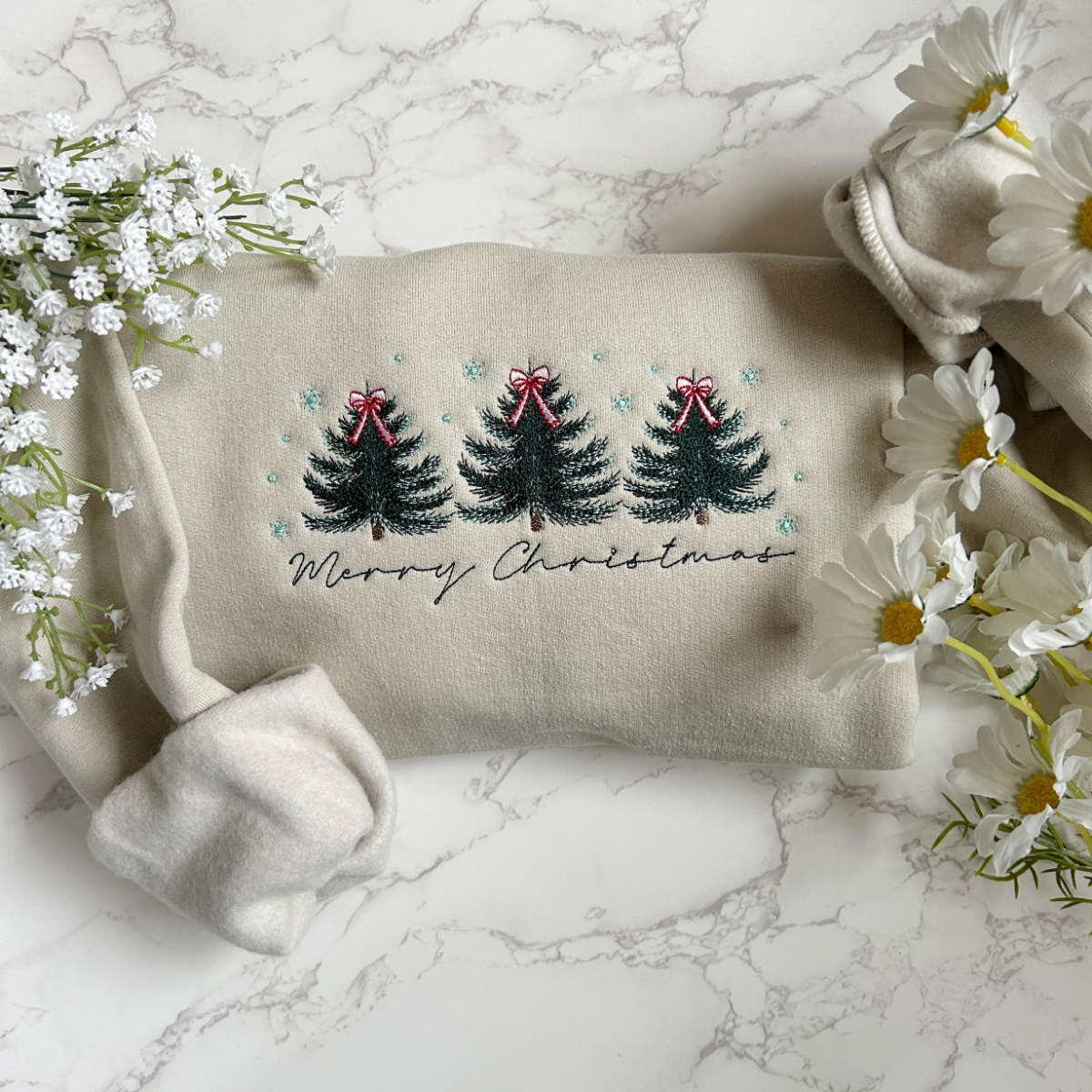 Embroidered Merry Christmas Sweatshirt Embroidered Christmas Coquette Crewneck Sweatshirt Embroidered Xmas Tree Sweater Custom Xmas Gift 1732867760885.png