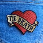 Till Death Iron On Patch Love Heart Embroidered Patch Wedding Favors Bride To Be Gift For The Bride Bridal Jacket Valentines Day 1736752831561.png