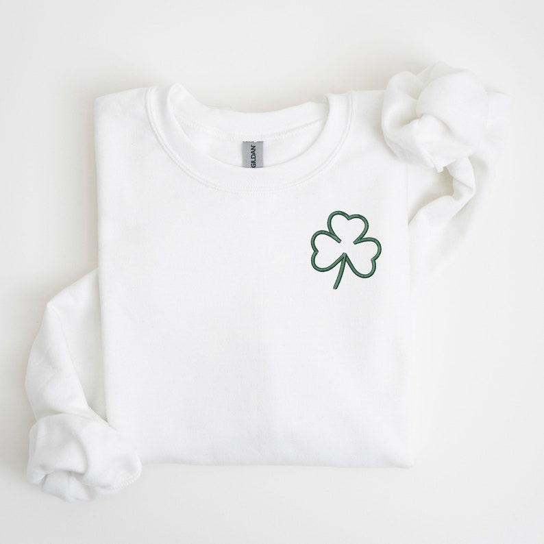 Embroidered Shamrock Clover Sweatshirt 1739958198026.jpg