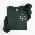 Embroidered Shamrock Clover Sweatshirt 1739958198159.jpg