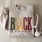 Embroidered Black History Sweatshirt Black History African Pride Black Women Shirt Human Rights Shirt Black Lives Matter Shirt 1743048345913.jpg