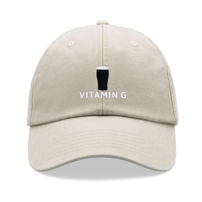 Vitamin G Pint Baseball Cap Vintage Cotton Unisex Dad Hat Adjustable Beer Stout 1744426393506.jpg