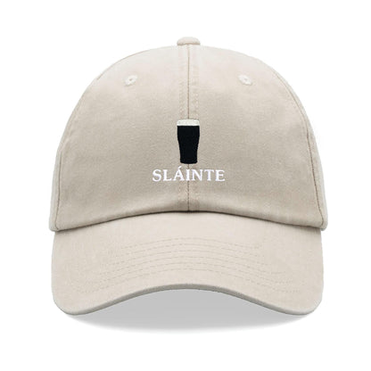 Sl Inte Pint Glass Baseball Cap Vintage Washed Cotton Unisex Dad Hat Adjustable Beer Stout Drinker Faded Sports Summer Holiday Ireland Irish 1744426618464.jpg