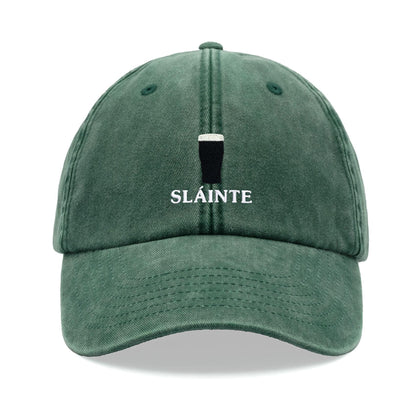 Sl Inte Pint Glass Baseball Cap Vintage Washed Cotton Unisex Dad Hat Adjustable Beer Stout Drinker Faded Sports Summer Holiday Ireland Irish 1744426618515.jpg