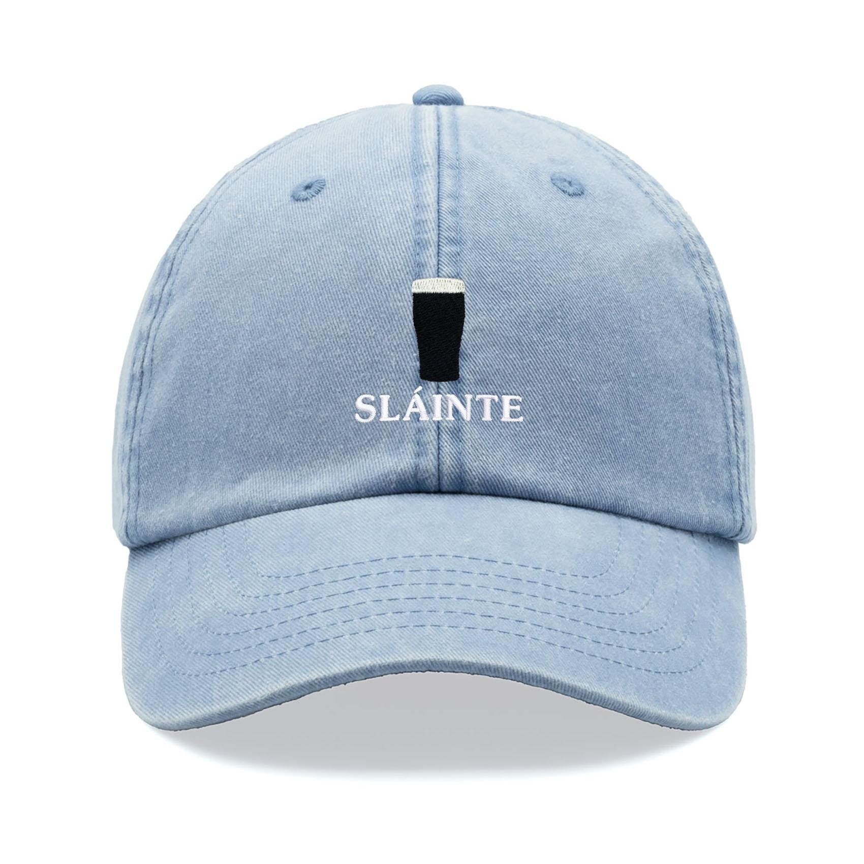 Sl Inte Pint Glass Baseball Cap Vintage Washed Cotton Unisex Dad Hat Adjustable Beer Stout Drinker Faded Sports Summer Holiday Ireland Irish 1744426618549.jpg
