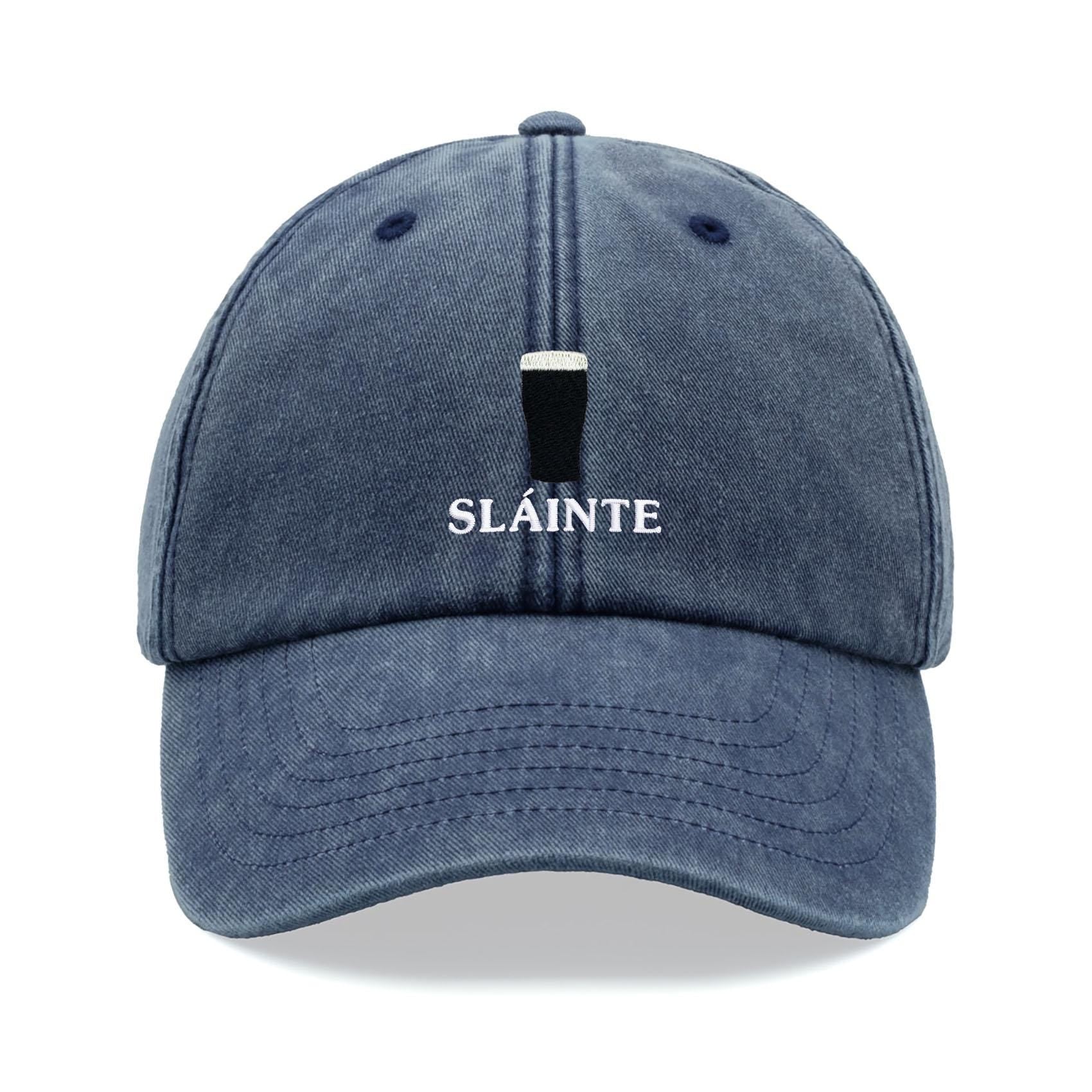 Sl Inte Pint Glass Baseball Cap Vintage Washed Cotton Unisex Dad Hat Adjustable Beer Stout Drinker Faded Sports Summer Holiday Ireland Irish 1744426618817.jpg