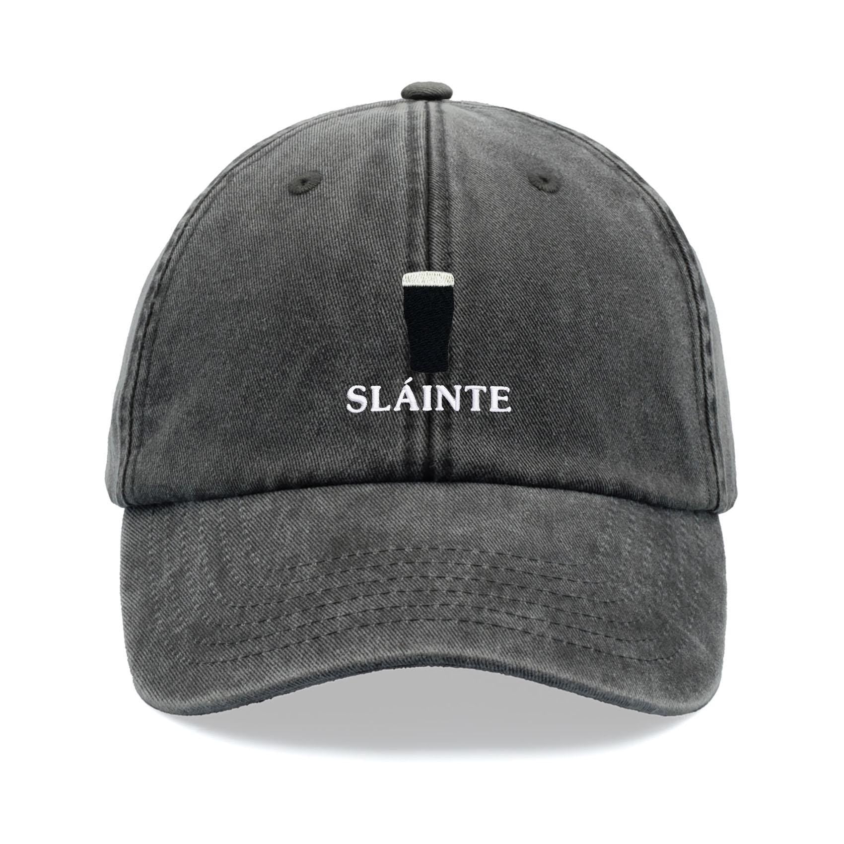 sl inte pint glass baseball cap vintage washed cotton unisex dad hat adjustable beer stout drinker faded sports summer holiday ireland irish 1744426618832.jpg