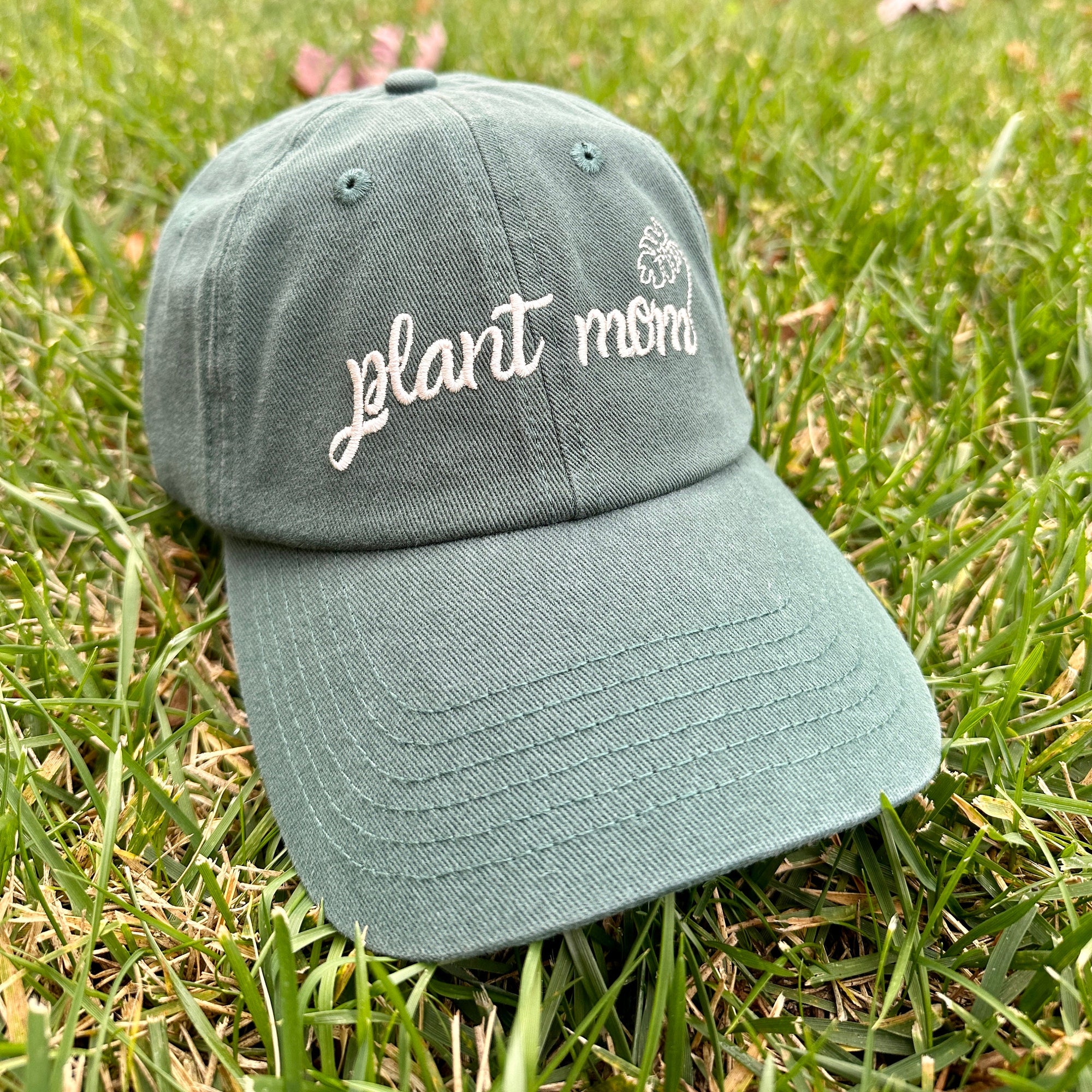 Green Plant Mom Hat   Embroidered Gardening Cap 1744597907169.jpg