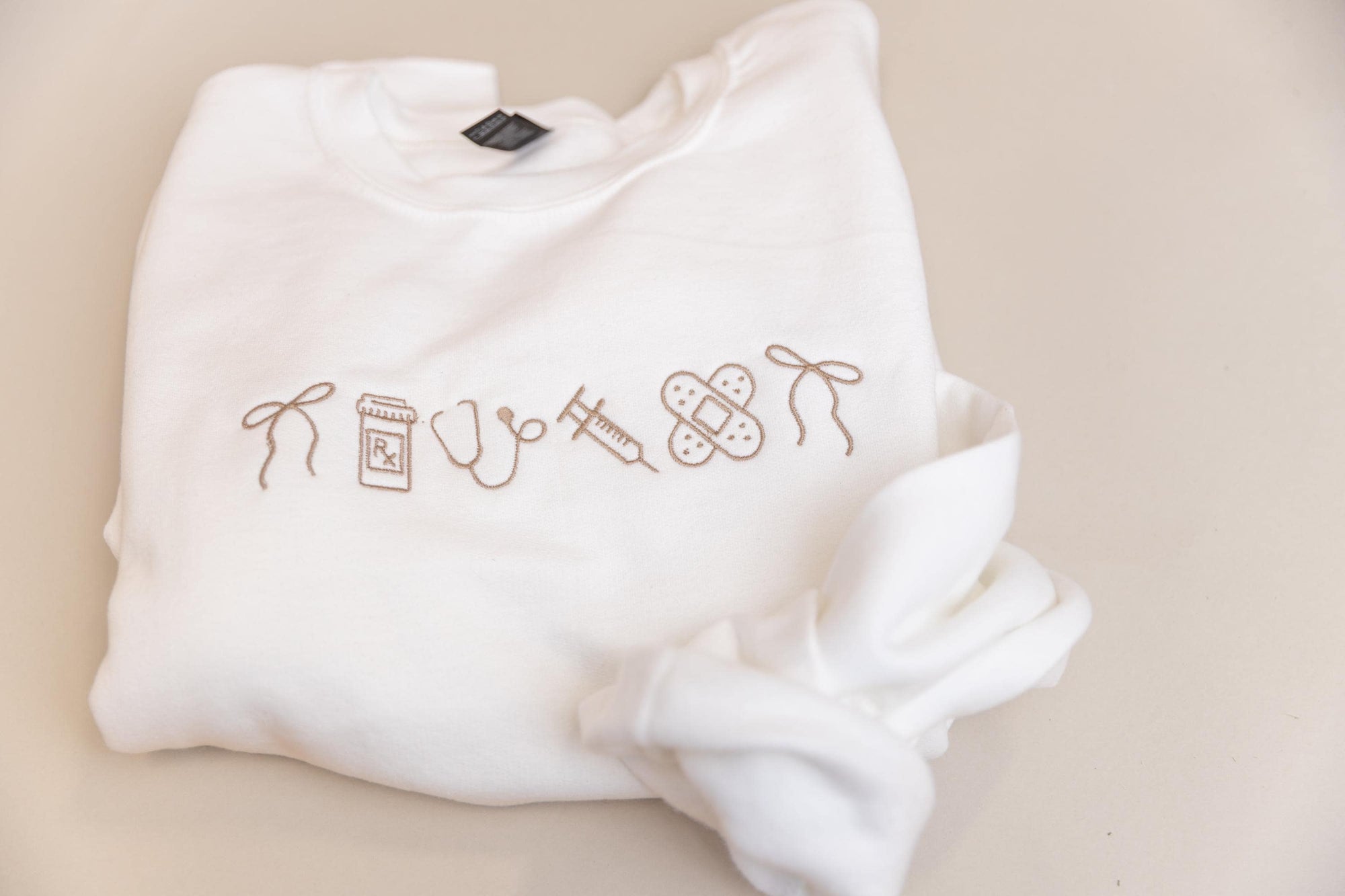 Nurse Icon Crewneck Nursing Icons Sweatshirt  Embroidered Sweatshirt  Gifts For Nurses 1745029718120.jpg