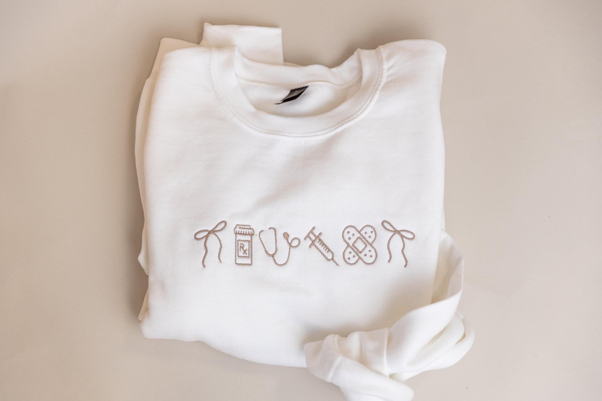 Nurse Icon Crewneck Nursing Icons Sweatshirt  Embroidered Sweatshirt  Gifts For Nurses 1745029718521.jpg