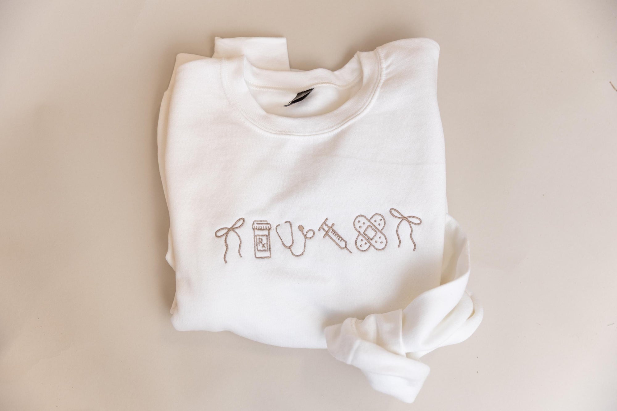 Nurse Icon Crewneck Nursing Icons Sweatshirt  Embroidered Sweatshirt  Gifts For Nurses 1745029718705.jpg