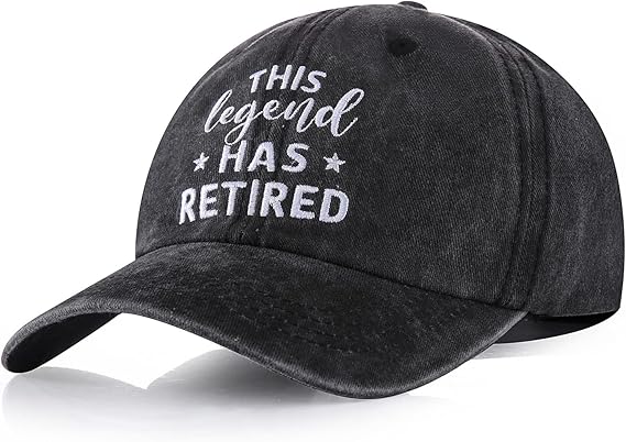 Retirement Gifts For Men Women Vintage Retired Baseball Cap Adjustable Funny Retired Embroidered Washed Cotton Hats For Dad Mom Boss Co Workers Friends Retirement Party Decorations Dark Grey 1747106509577.jpg