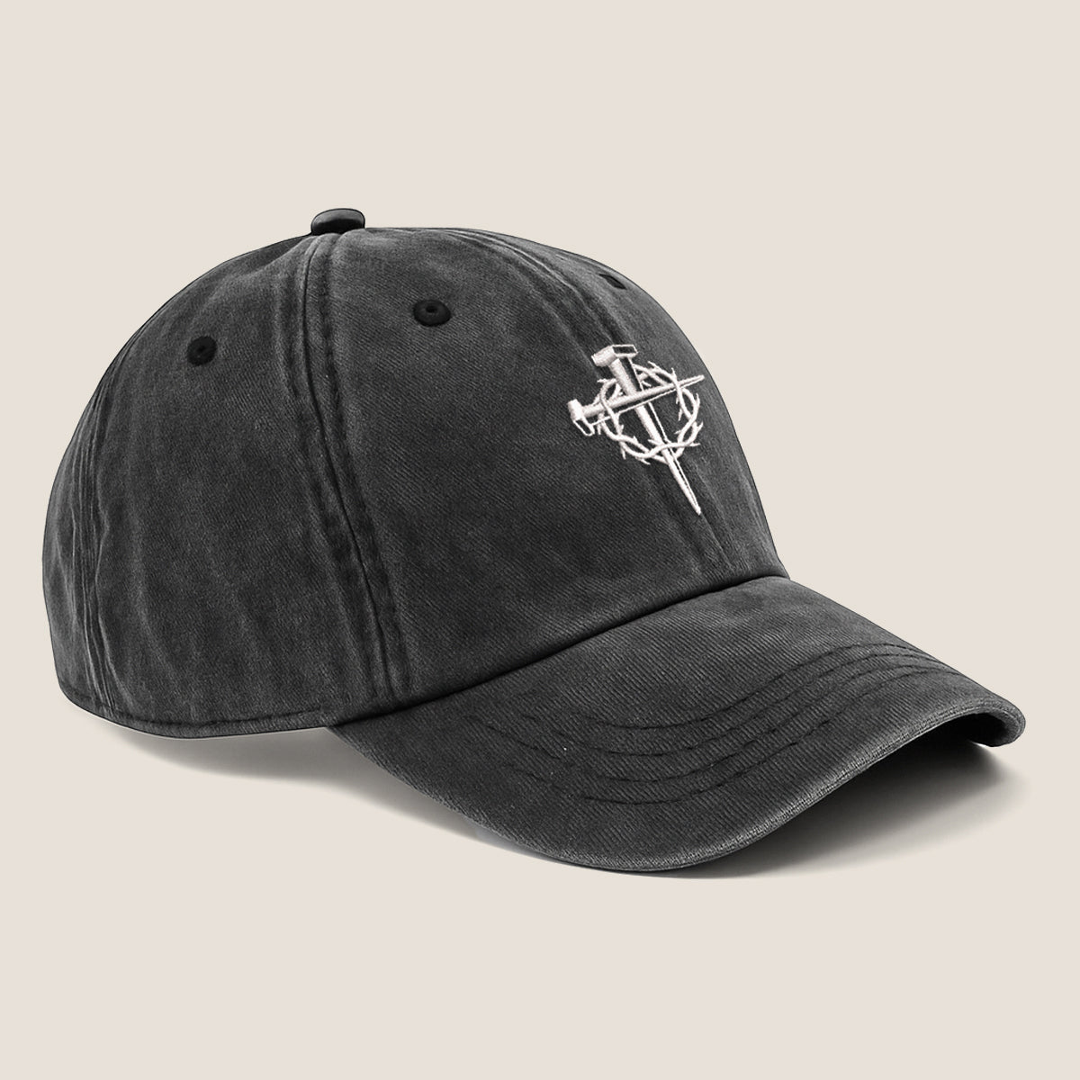 Embroidered Jesus Cross For Women Men Adjustable Vintage Washed Cotton Christian Baseball Cap Womens Embroidery Baseball Cap 1747902419811.jpg