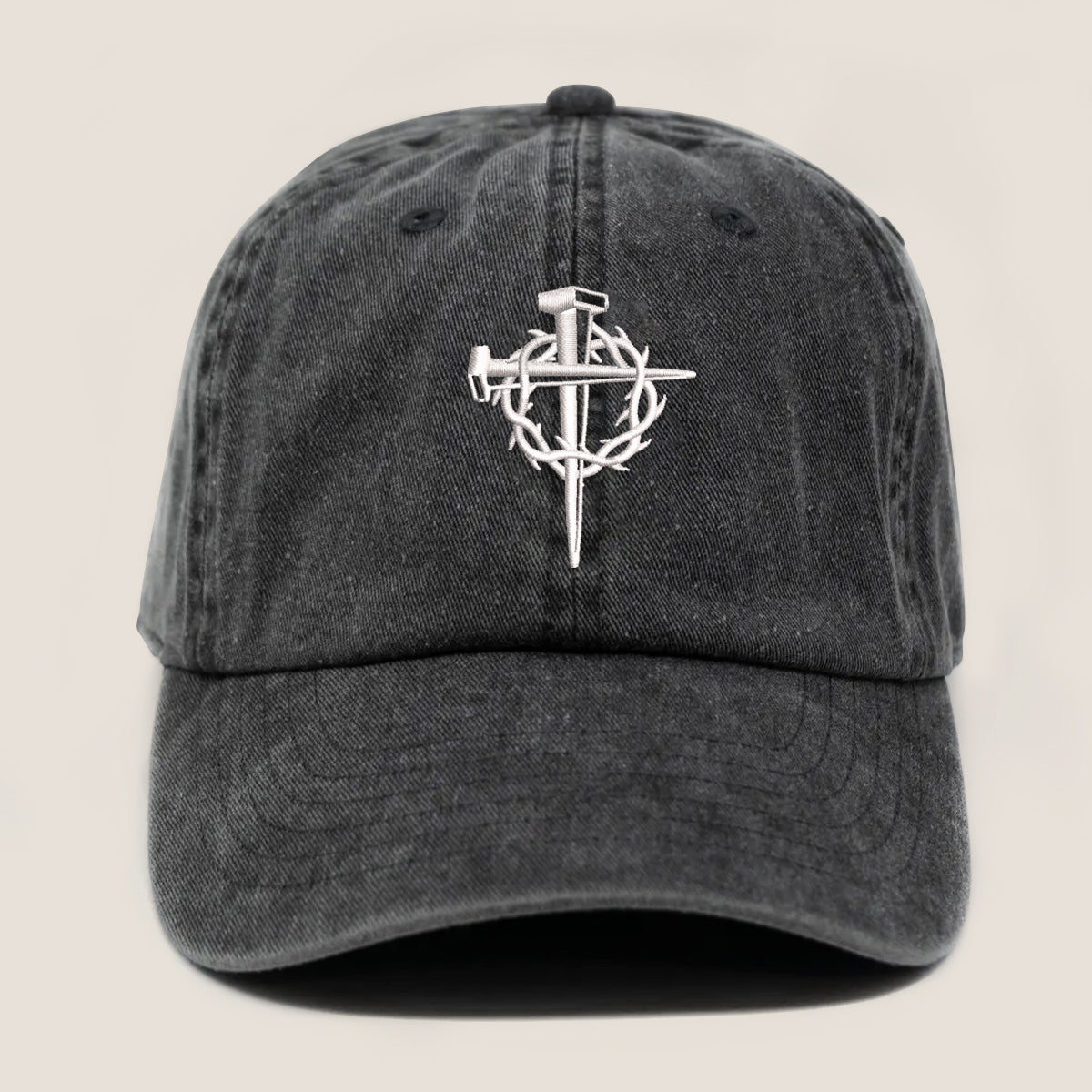 Embroidered Jesus Cross For Women Men Adjustable Vintage Washed Cotton Christian Baseball Cap Womens Embroidery Baseball Cap 1747902419853.jpg