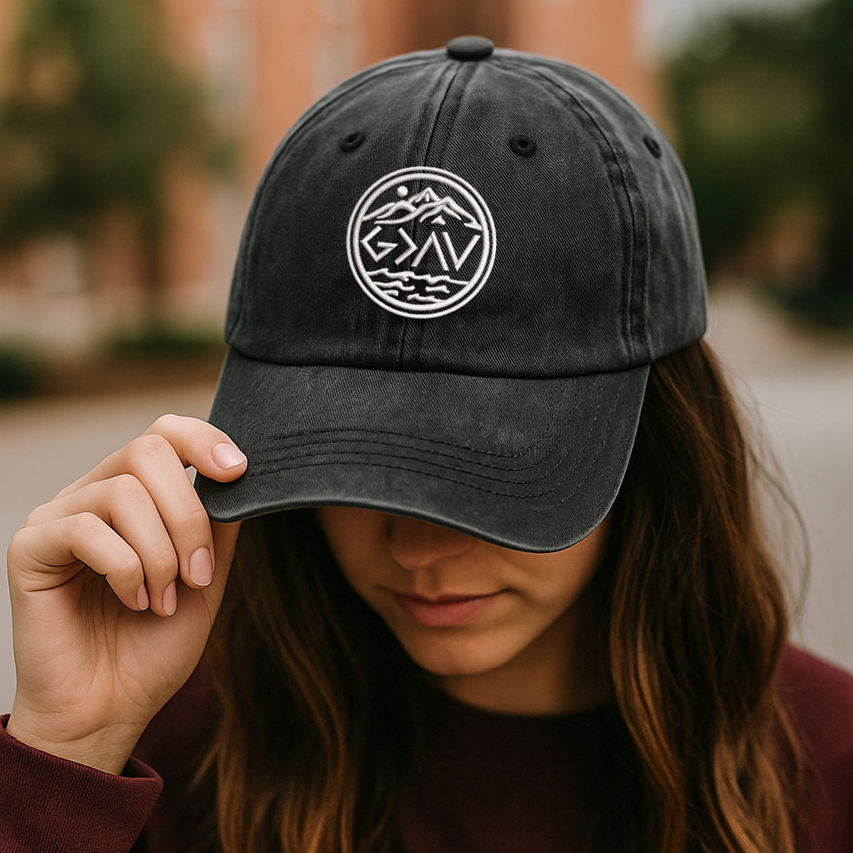 Embroidered God Is Greater Hat For Women Men Adjustable Vintage Washed Cotton Christian Baseball Cap Womens Embroidery Baseball Cap 1747902487373.jpg