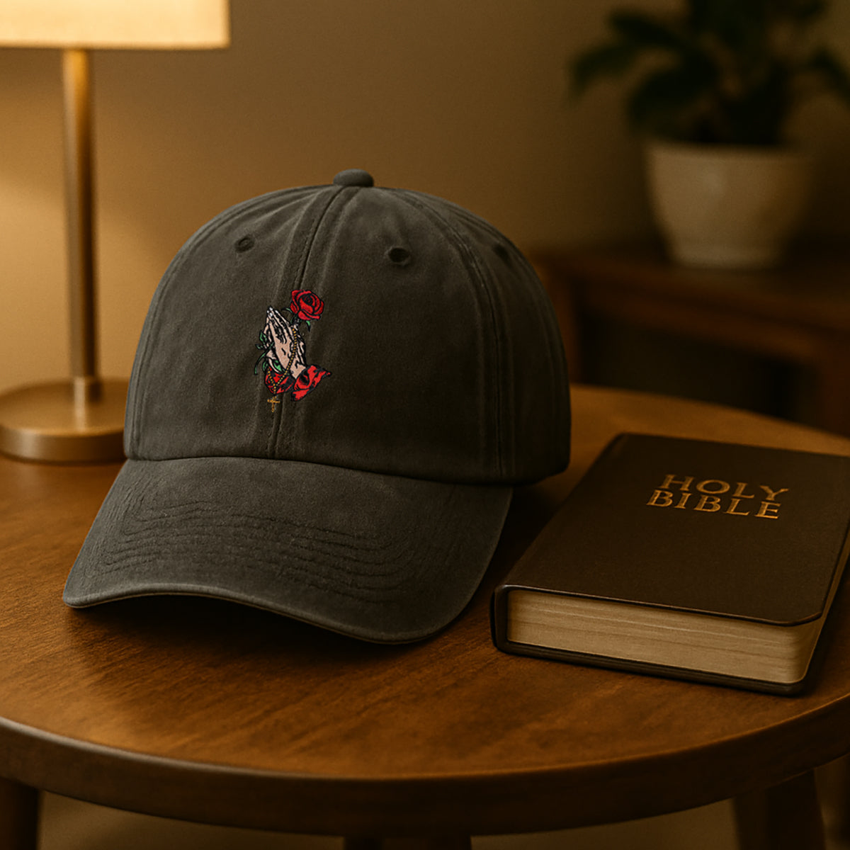 Embroidered Praying Hand Hat For Women Men Adjustable Vintage Washed Cotton Christian Baseball Cap Womens Embroidery Baseball Cap 1747902834068.jpg