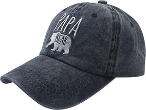 Mens Papa Bear Embroidered Adjustable Baseball Cap Dad Hat 1748314590516.jpg