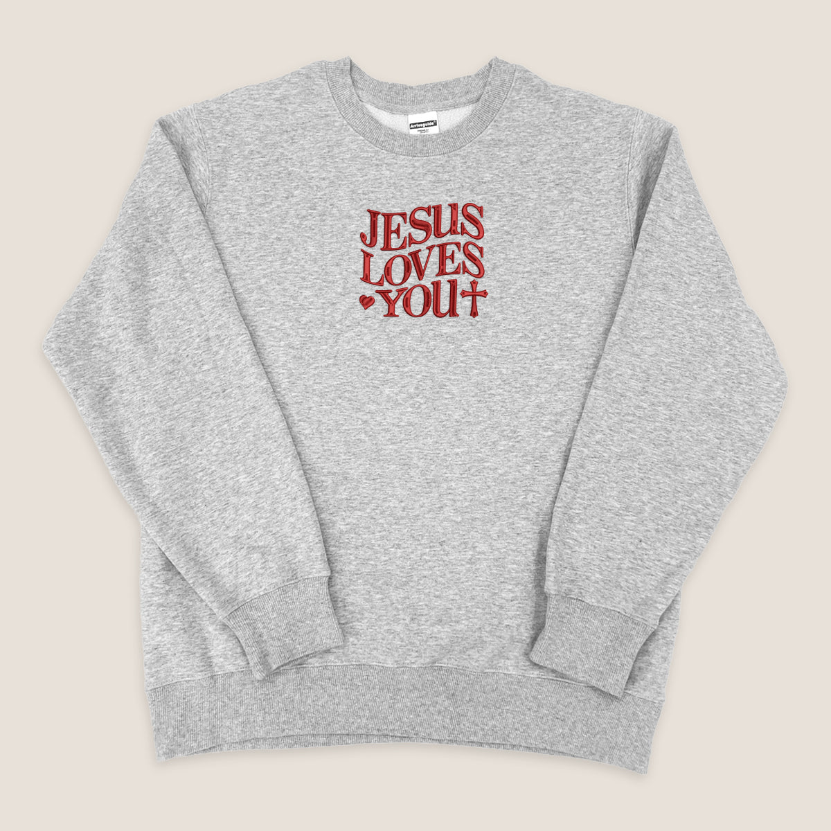 Jesus Loves You Embroidered Sweatshirts 1748416291136.jpg