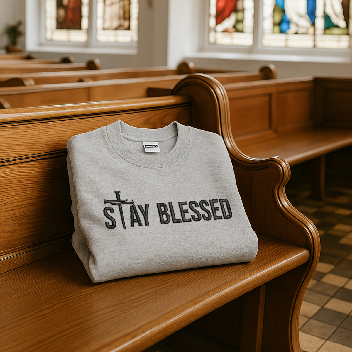 Stay Blessed Embroidered Sweatshirts 1748416364835.jpg