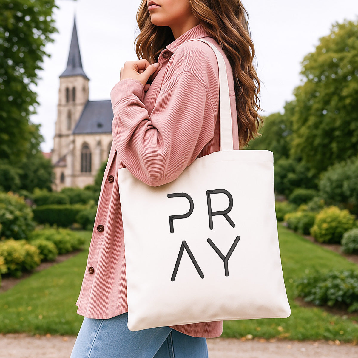 Pray Embroiderd Tote Bag 1748938757179.jpg