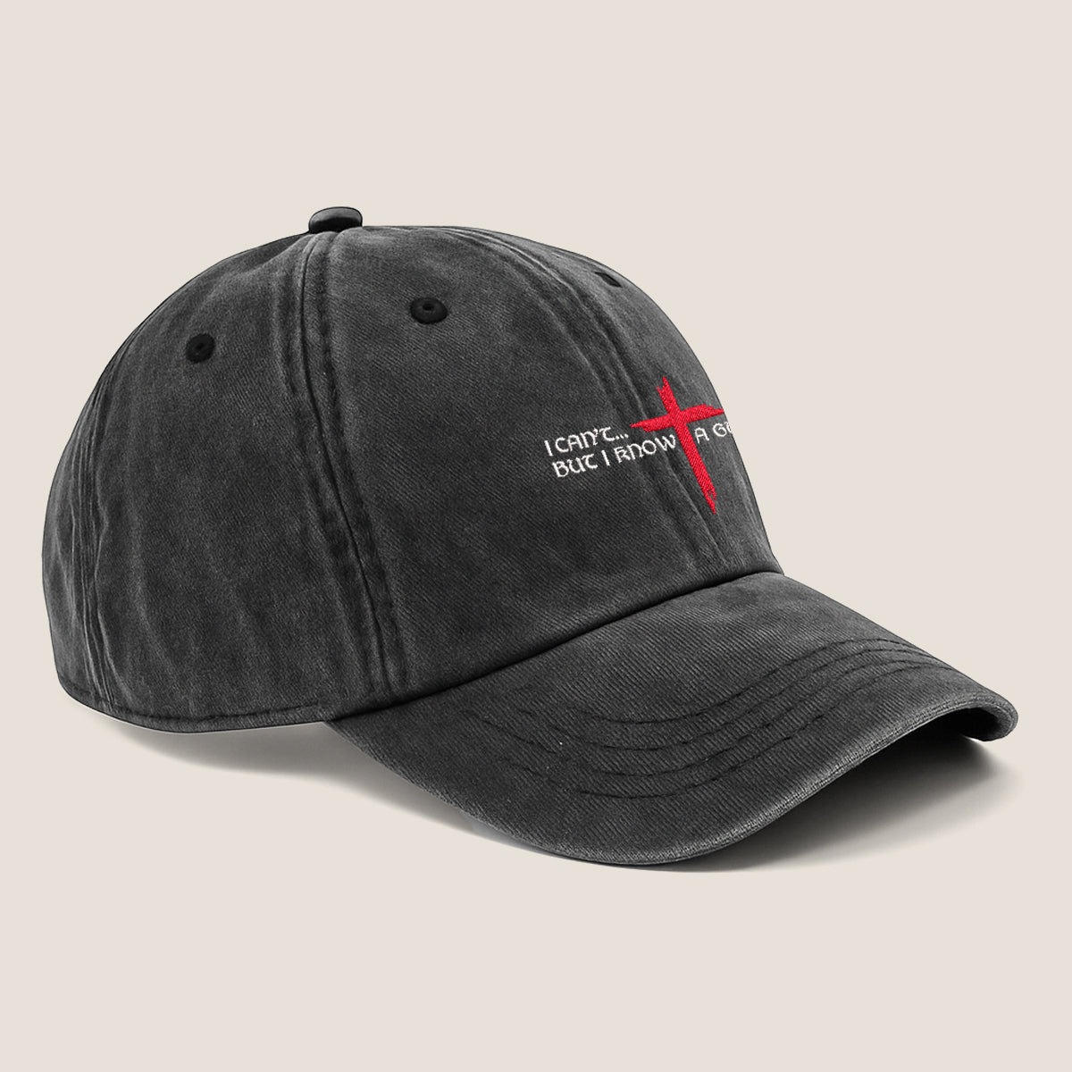 I Cant But I Know A Guy Embroidered Cap 1750148642708.jpg