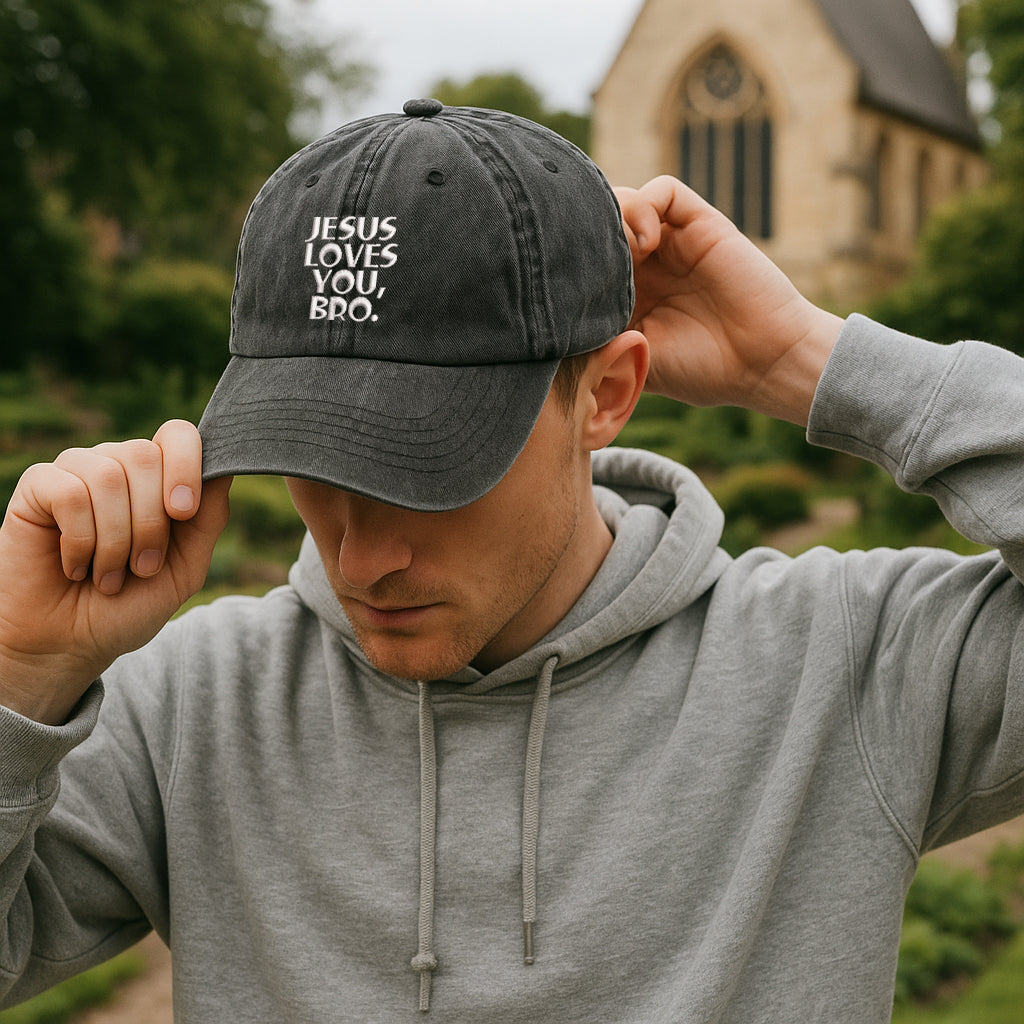 Jesus Loves You Bro Embroidered Cap 1750757053388.jpg