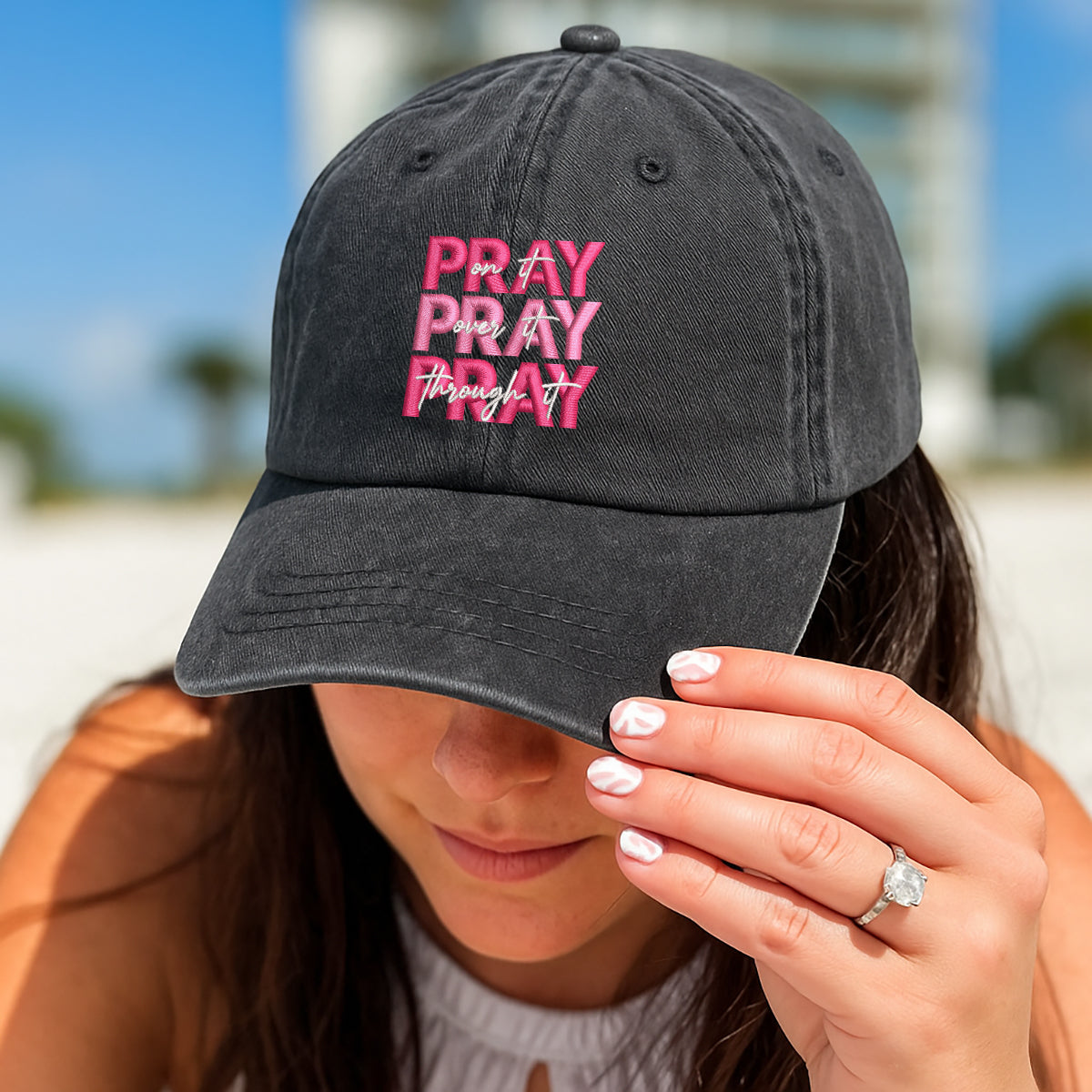 Pray On It Embroidered Cap 1750757157410.jpg