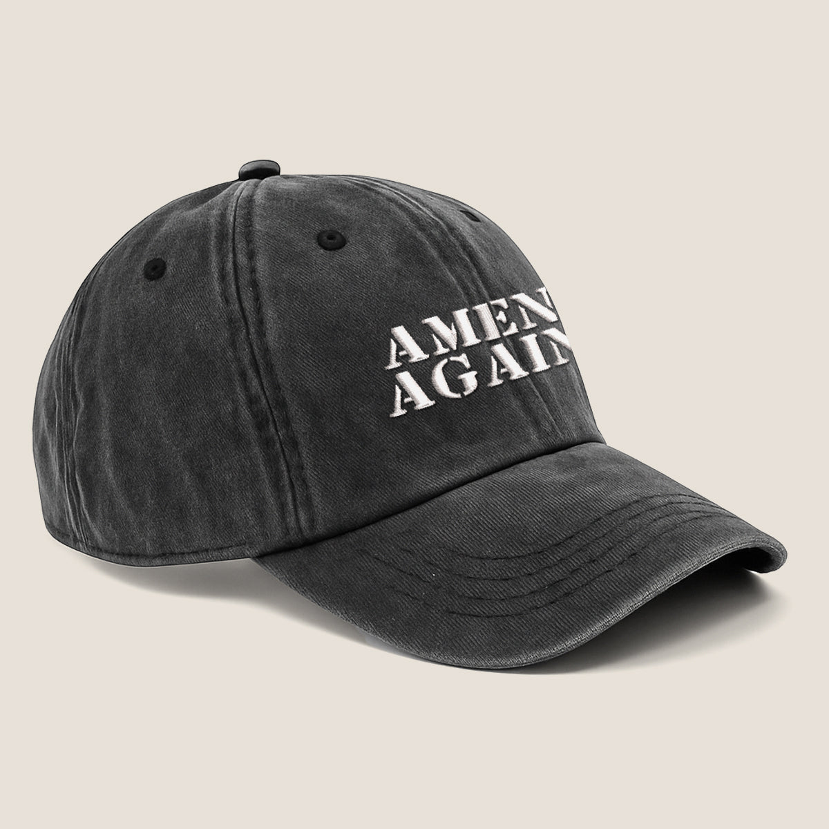 Amen And Again Embroidered Cap 1750927100086.jpg