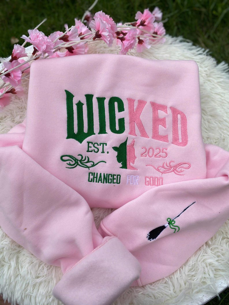 Wicked Glittery Embroidery Sweatshirt Together Were Unlimited Shirt Elphaba Glinda Embroidered Shirt Wicked Musical Movie Fan Gift 1755144000031.jpg