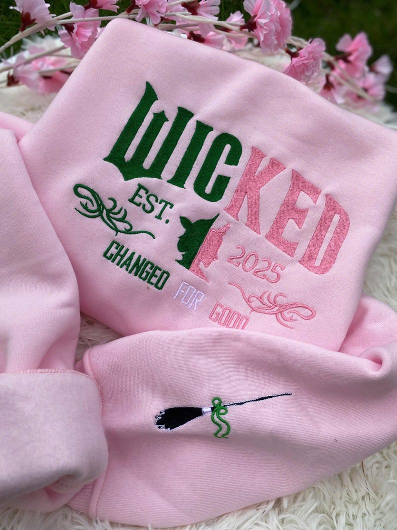 Wicked Glittery Embroidery Sweatshirt Together Were Unlimited Shirt Elphaba Glinda Embroidered Shirt Wicked Musical Movie Fan Gift 1755144000704.jpg