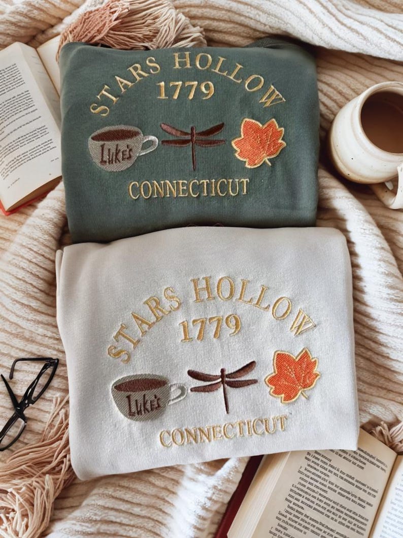 Stars Hollow Embroidered Sweatshirt Fall Sweatshirt Cozy Small Town Crewneck Book Lover Gift Autumn Coffee Shirt Gifts For Her 1755570776829.jpg