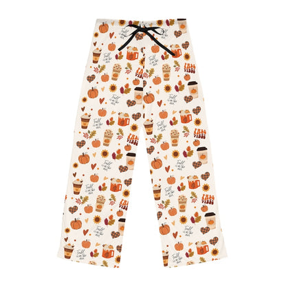 Fall Pajama Pants Pumpkin Latte Fall Is In The Air Pjs Fall Vibes Pj Pants Unique Gift For Her Friend Gift Fall Pumpkin Fall Gift 1755661826465.jpg