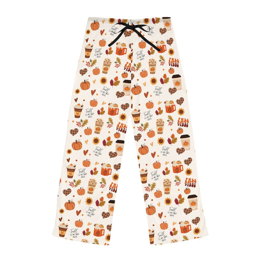 Fall Pajama Pants Pumpkin Latte Fall Is In The Air Pjs Fall Vibes Pj Pants Unique Gift For Her Friend Gift Fall Pumpkin Fall Gift 1755661826465.jpg