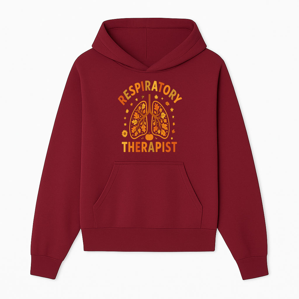 Respiratory Therapist Autumn Decor - Lung Graphic Tee, Fall Themed Gift for Respiratory Care Professionals - Hoodie 1757671941582.jpg