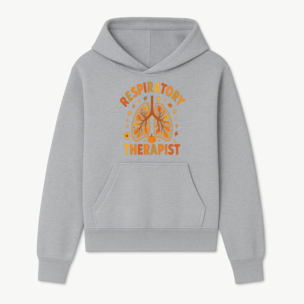 Respiratory Therapist Autumn Decor - Lung Graphic Tee, Fall Themed Gift for Respiratory Care Professionals - Hoodie 1757671942041.jpg