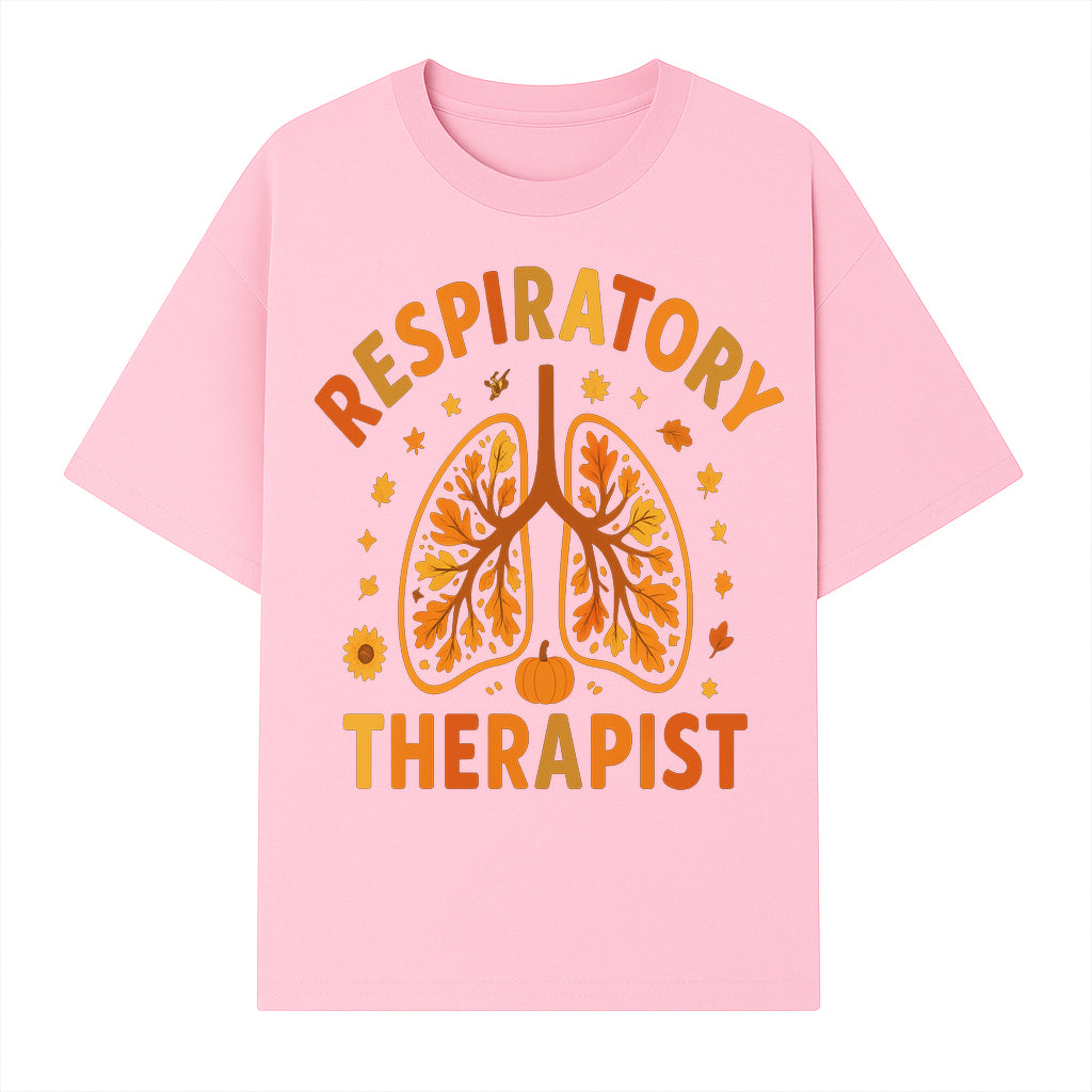 Respiratory Therapist Autumn Decor - Lung Graphic Tee, Fall Themed Gift for Respiratory Care Professionals - T-shirt 1757671944490.jpg