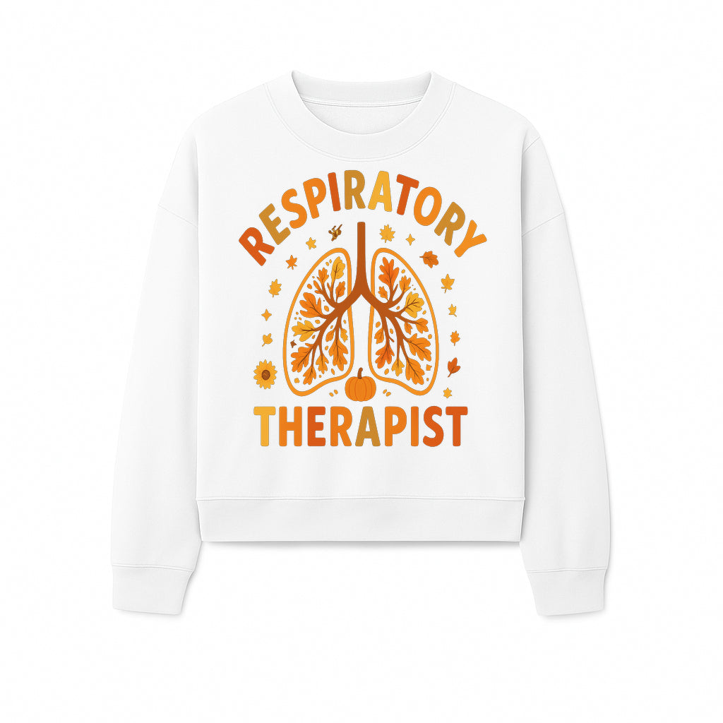 Respiratory Therapist Autumn Decor - Lung Graphic Tee, Fall Themed Gift for Respiratory Care Professionals - Sweatshirt 1757671948299.jpg
