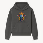 American Skull with Axes and Flames Graphic Tee, Patriotic Skull Design for Men, Edgy Firefighter T-Shirt, Unique Apparel Gift - Hoodie 1757912428714.jpg