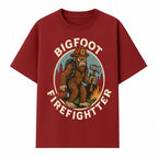 Bigfoot Firefighter T-Shirt | Funny Sasquatch Graphic Tee | Fireman Bigfoot Design | Unique Gift for Firefighters and Nature Lovers - T-shirt 1757912431333.jpg