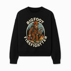 Bigfoot Firefighter T-Shirt | Funny Sasquatch Graphic Tee | Fireman Bigfoot Design | Unique Gift for Firefighters and Nature Lovers - Sweatshirt 1757912433625.jpg