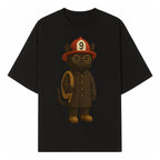 Adorable Firefighter Cat Figurine with Hat and Hose, Cute Home Decor for Cat Lovers, Kids, or Animal Enthusiasts - T-shirt 1757912434176.jpg