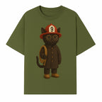 Adorable Firefighter Cat Figurine with Hat and Hose, Cute Home Decor for Cat Lovers, Kids, or Animal Enthusiasts - T-shirt 1757912434498.jpg