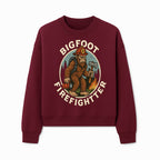 Bigfoot Firefighter T-Shirt | Funny Sasquatch Graphic Tee | Fireman Bigfoot Design | Unique Gift for Firefighters and Nature Lovers - Sweatshirt 1757912434667.jpg