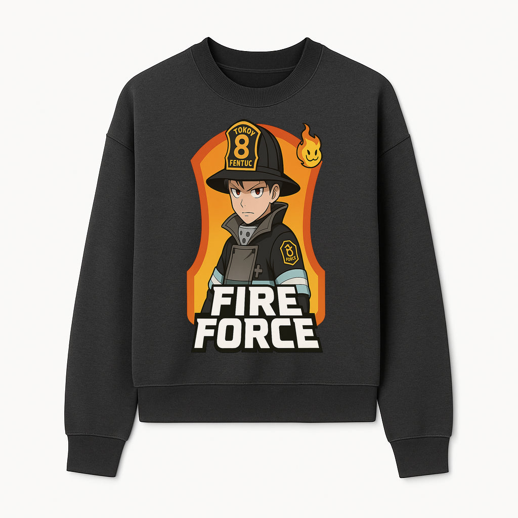 Anime Fire Force Character Art Print - Tokoy 8 Fentuc Firefighter Design for Fans and Collectors, Home Decor, or Gifts - Sweatshirt 1757912434698.jpg