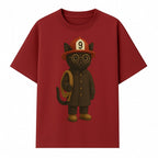 Adorable Firefighter Cat Figurine with Hat and Hose, Cute Home Decor for Cat Lovers, Kids, or Animal Enthusiasts - T-shirt 1757912435141.jpg