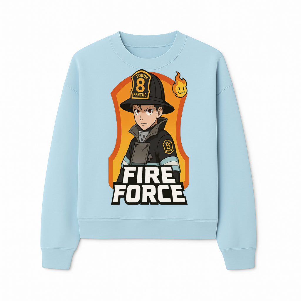 Anime Fire Force Character Art Print - Tokoy 8 Fentuc Firefighter Design for Fans and Collectors, Home Decor, or Gifts - Sweatshirt 1757912435212.jpg